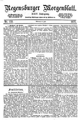 Regensburger Morgenblatt Mittwoch 12. Juli 1871