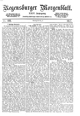 Regensburger Morgenblatt Sonntag 20. August 1871