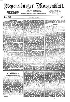 Regensburger Morgenblatt Freitag 10. November 1871