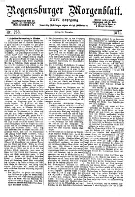 Regensburger Morgenblatt Freitag 24. November 1871