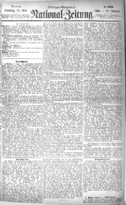 Nationalzeitung Dienstag 12. Juni 1866