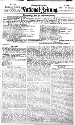Nationalzeitung Samstag 30. Juni 1866