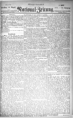 Nationalzeitung Dienstag 15. August 1871