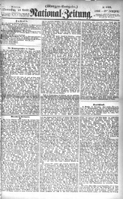 Nationalzeitung Donnerstag 23. November 1865