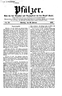 Pfälzer Sonntag 26. Februar 1871