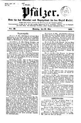 Pfälzer Sonntag 21. Mai 1871