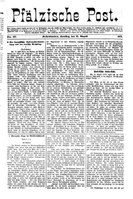 Pfälzische Post Samstag 12. August 1871