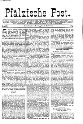 Pfälzische Post Montag 6. November 1871