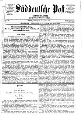 Süddeutsche Post Sonntag 15. Januar 1871