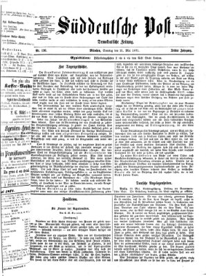 Süddeutsche Post Sonntag 21. Mai 1871