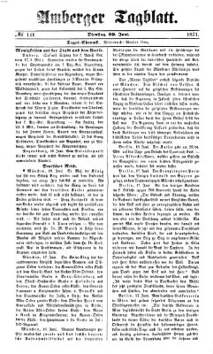 Amberger Tagblatt Dienstag 20. Juni 1871