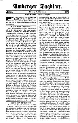 Amberger Tagblatt Montag 6. November 1871