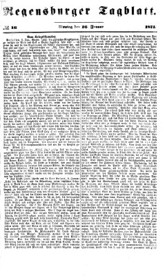 Regensburger Tagblatt Montag 16. Januar 1871