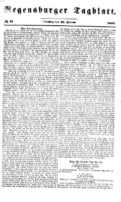 Regensburger Tagblatt Dienstag 17. Januar 1871