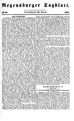 Regensburger Tagblatt Donnerstag 26. Januar 1871
