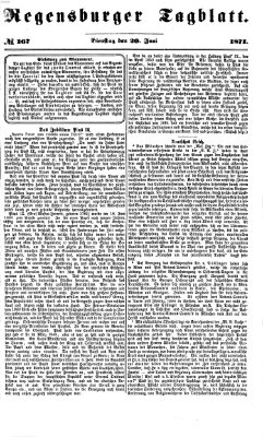 Regensburger Tagblatt Dienstag 20. Juni 1871