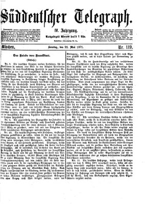 Süddeutscher Telegraph Sonntag 21. Mai 1871