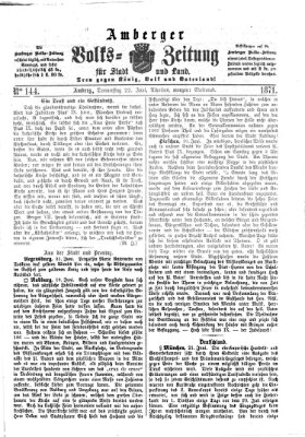 Amberger Volks-Zeitung für Stadt und Land Donnerstag 22. Juni 1871