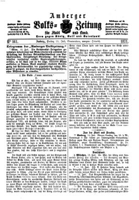 Amberger Volks-Zeitung für Stadt und Land Freitag 14. Juli 1871