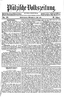 Pfälzische Volkszeitung Mittwoch 12. Juli 1871