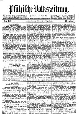 Pfälzische Volkszeitung Mittwoch 9. August 1871