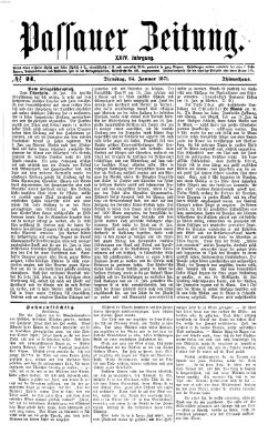 Passauer Zeitung Dienstag 24. Januar 1871