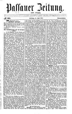Passauer Zeitung Freitag 14. Juli 1871