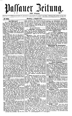 Passauer Zeitung Montag 7. August 1871