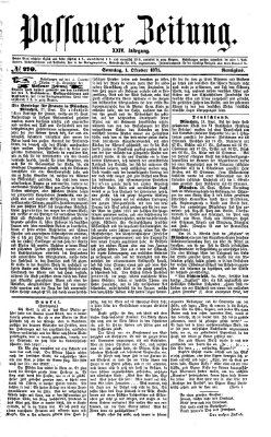 Passauer Zeitung Sonntag 1. Oktober 1871