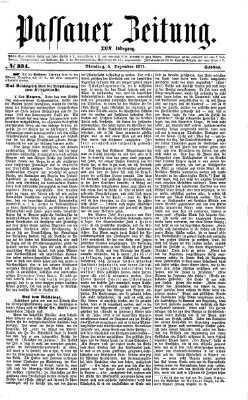 Passauer Zeitung Dienstag 5. Dezember 1871