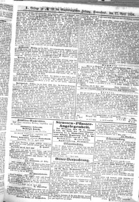 Magdeburgische Zeitung Samstag 17. April 1858