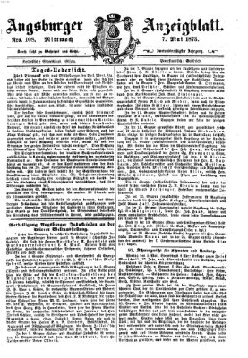 Augsburger Anzeigeblatt Mittwoch 7. Mai 1873