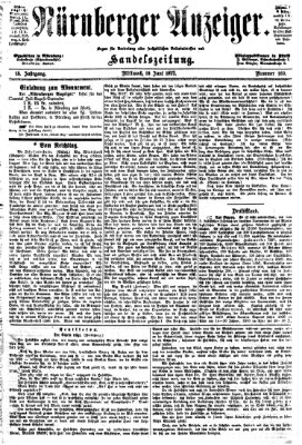 Nürnberger Anzeiger Mittwoch 19. Juni 1872