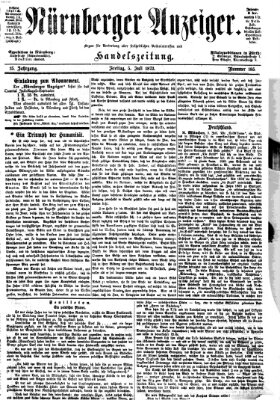 Nürnberger Anzeiger Freitag 5. Juli 1872