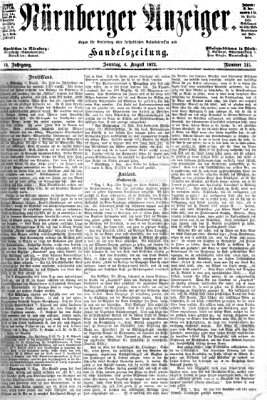 Nürnberger Anzeiger Sonntag 4. August 1872