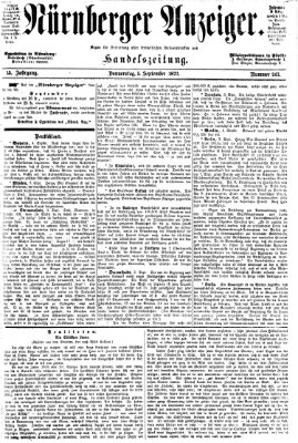 Nürnberger Anzeiger Donnerstag 5. September 1872