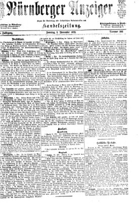 Nürnberger Anzeiger Sonntag 3. November 1872
