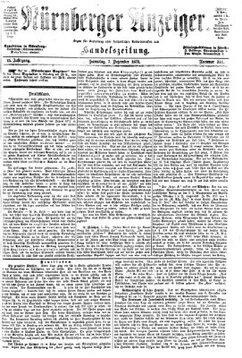 Nürnberger Anzeiger Samstag 7. Dezember 1872
