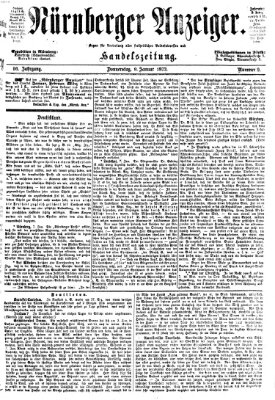 Nürnberger Anzeiger Donnerstag 9. Januar 1873