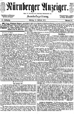 Nürnberger Anzeiger Montag 24. Februar 1873