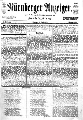 Nürnberger Anzeiger Dienstag 15. Juli 1873