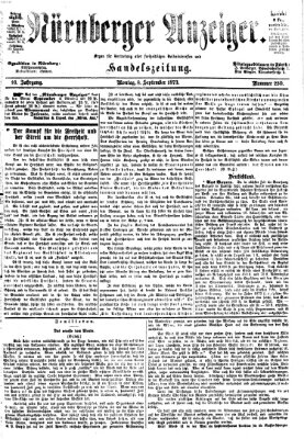 Nürnberger Anzeiger Montag 8. September 1873