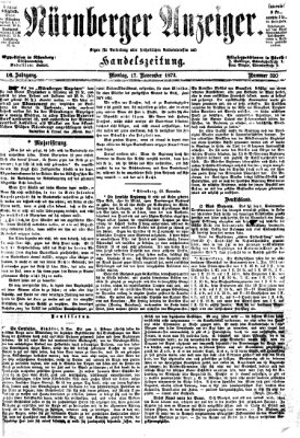 Nürnberger Anzeiger Montag 17. November 1873