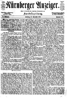 Nürnberger Anzeiger Samstag 29. November 1873