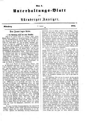 Nürnberger Anzeiger Sonntag 8. Januar 1871