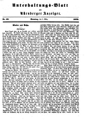 Nürnberger Anzeiger Sonntag 9. März 1873