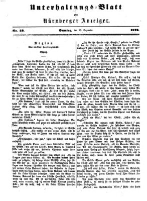 Nürnberger Anzeiger Sonntag 28. Dezember 1873
