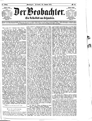 Der Beobachter Mittwoch 18. Januar 1871