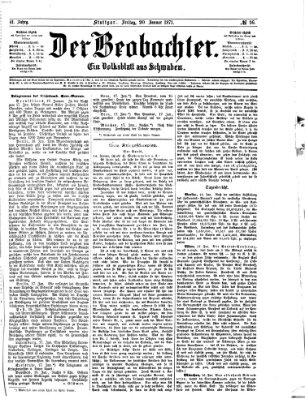 Der Beobachter Freitag 20. Januar 1871