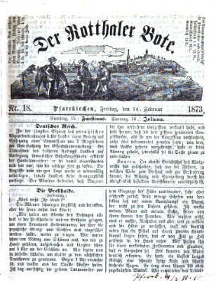 Rottaler Bote Freitag 14. Februar 1873
